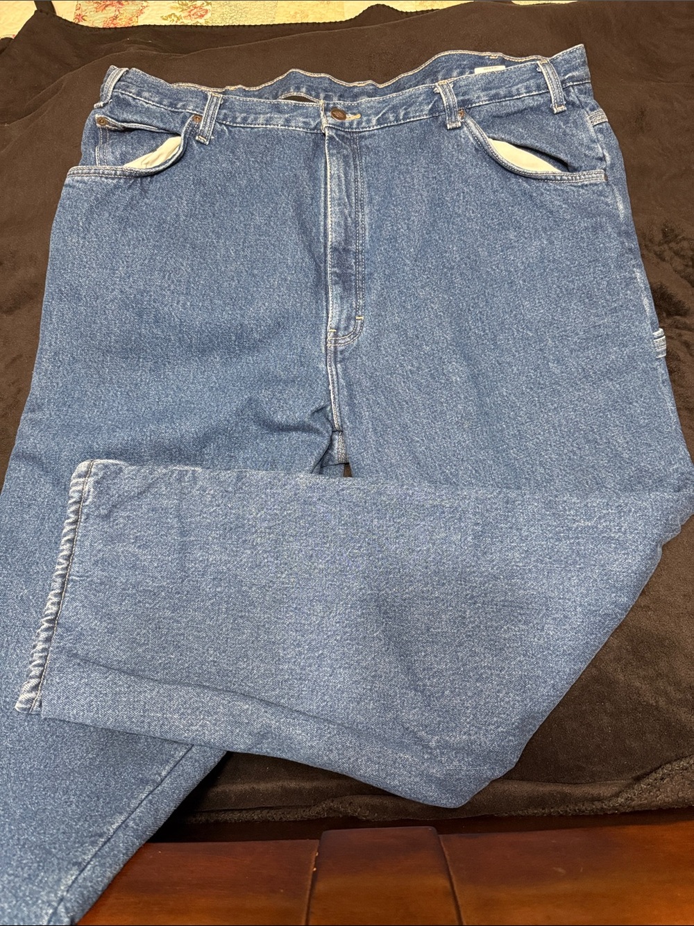 Dickies Men's Relaxed Fit Insulated Blue Jeans